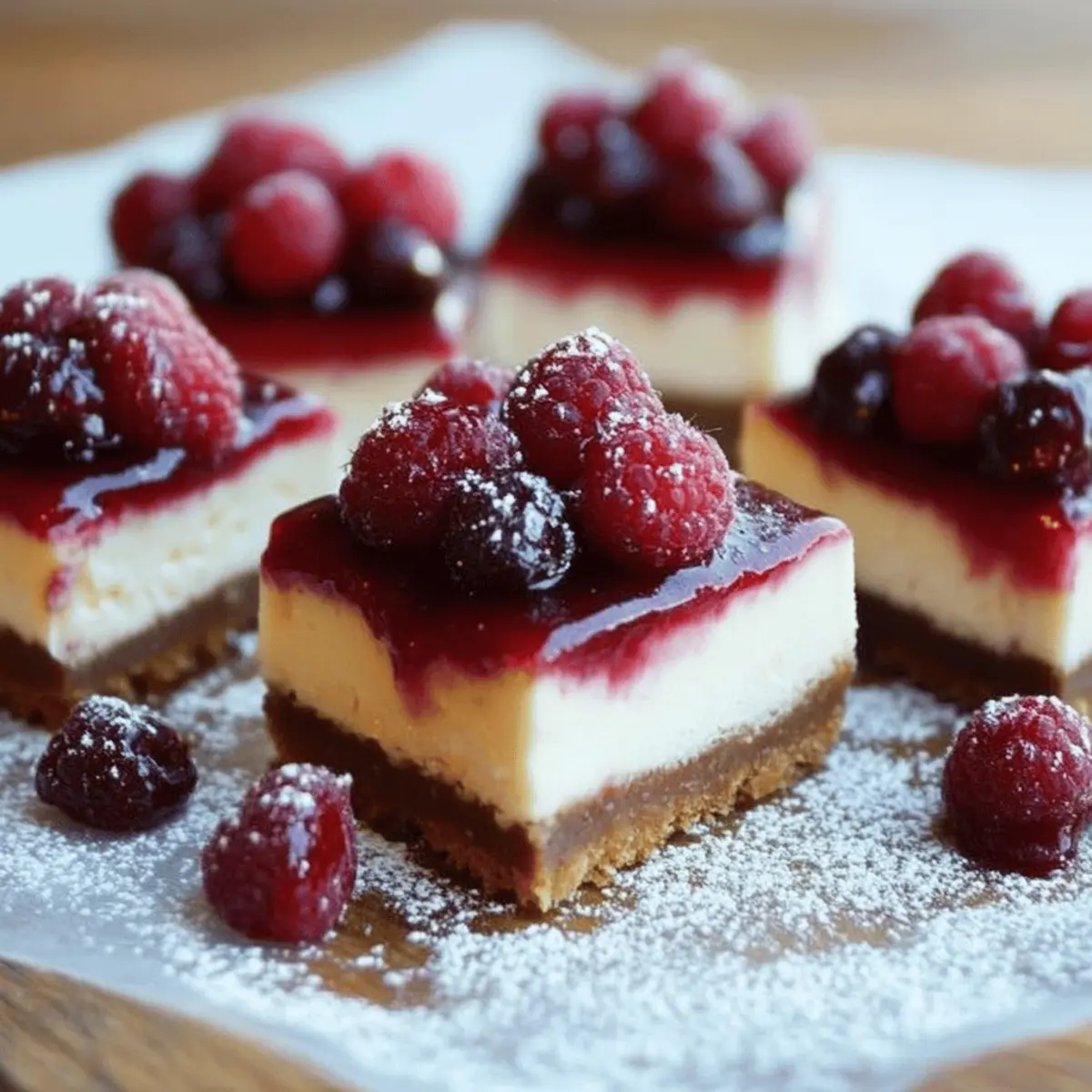 No-Bake Christmas Cheesecake Bars