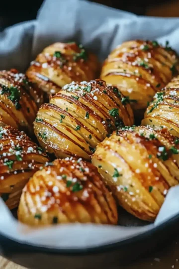 Salt & Pepper Mini Hasselback Potatoes
