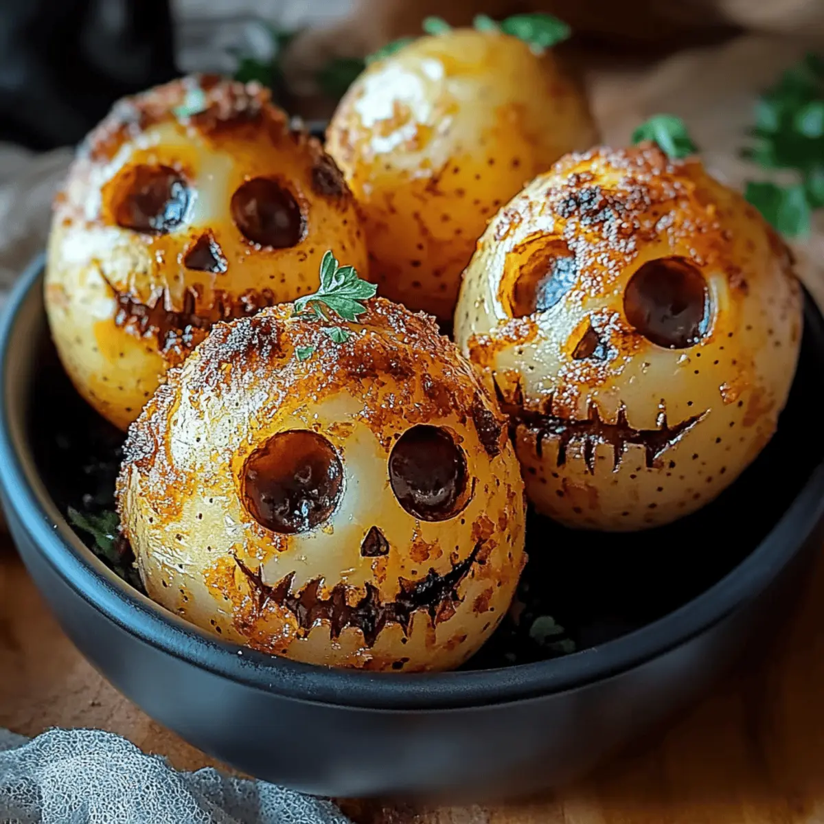 Spooky Skull Potatoes