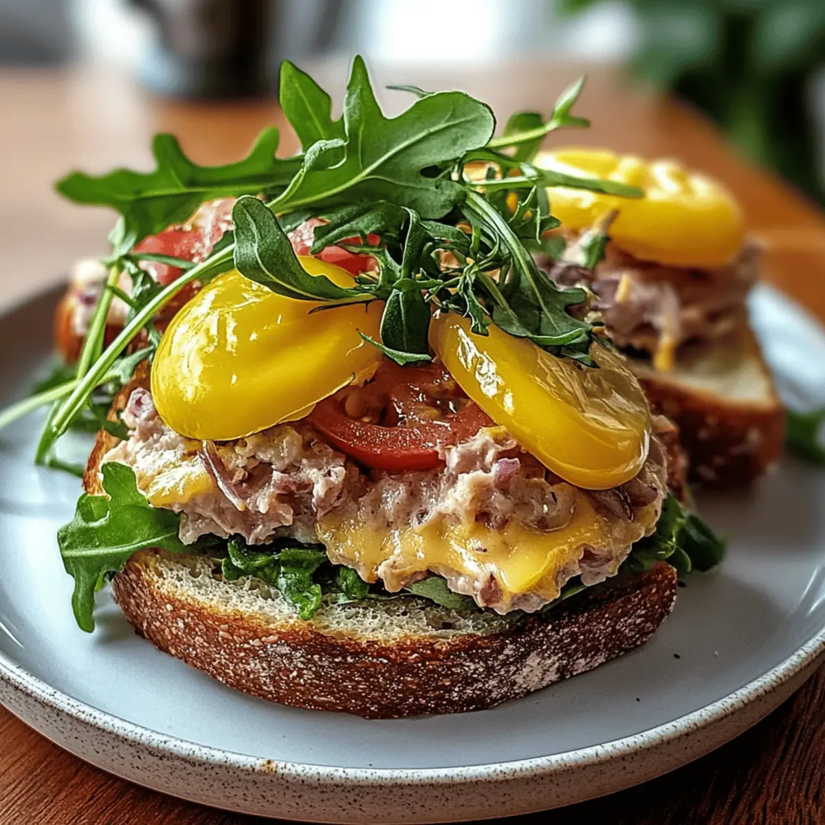 Savory Grilled Tuna Melt with Creamy Cheddar
