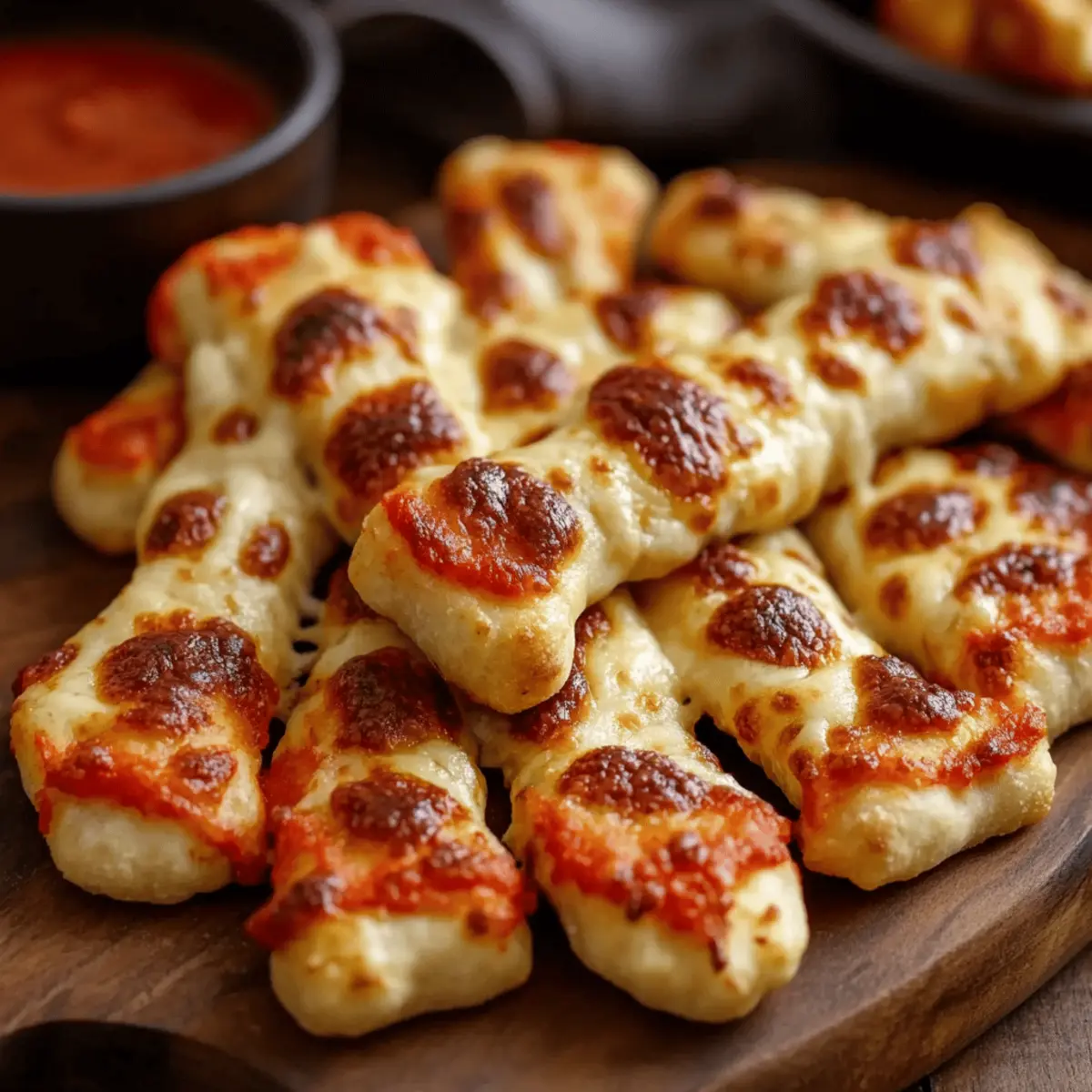 Cheesy Halloween Breadstick Bones
