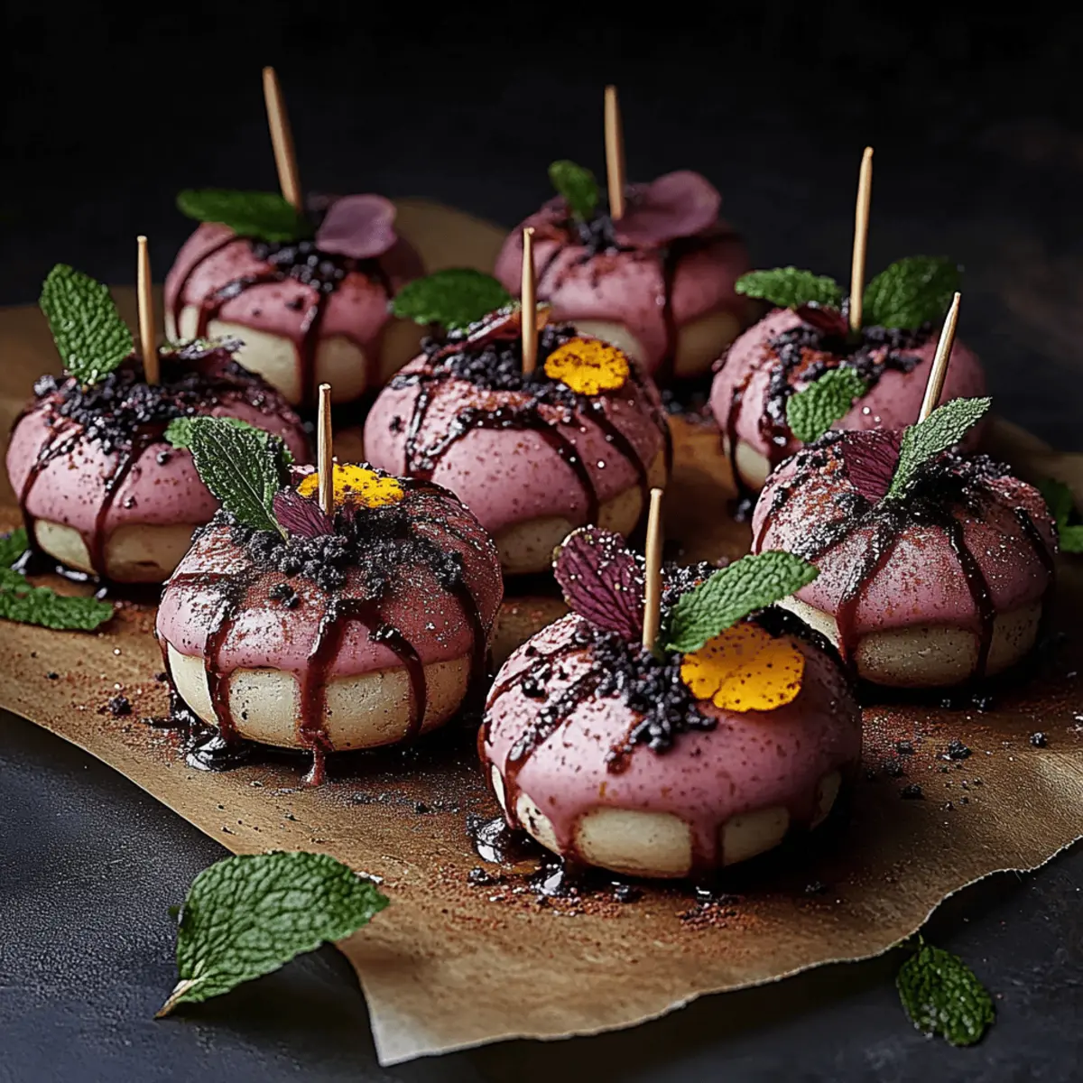 Forbidden Forest Blackberry Cheesecake Pops
