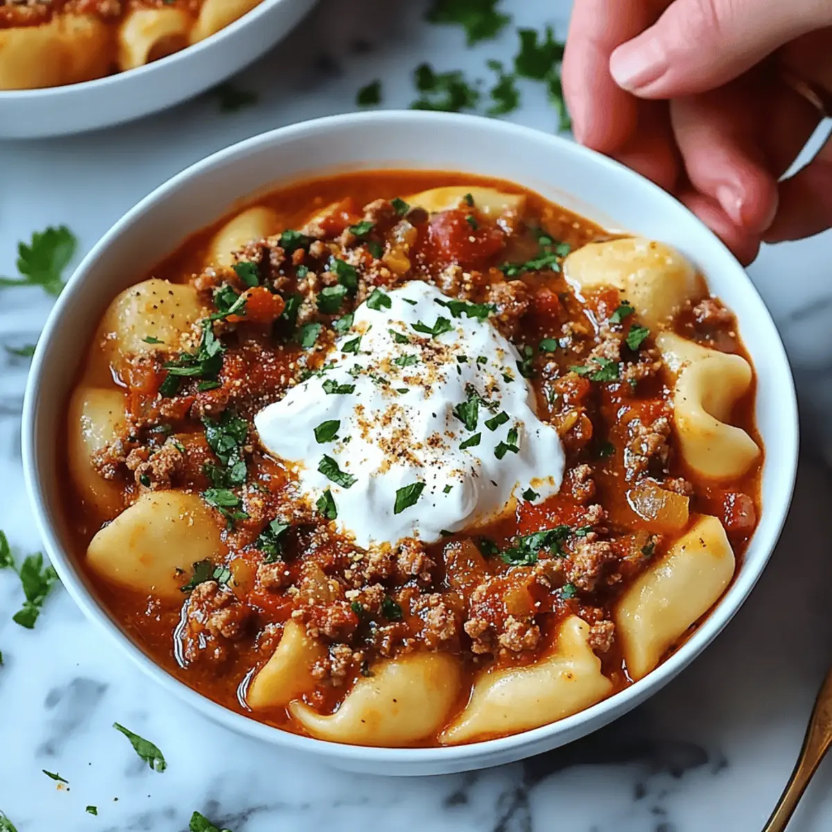 Slow Cooker Lasagna Soup