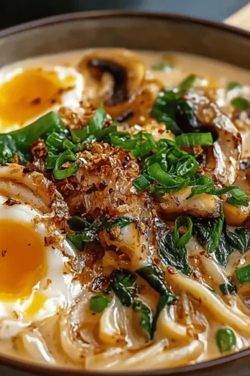 Creamy Miso Udon Soup
