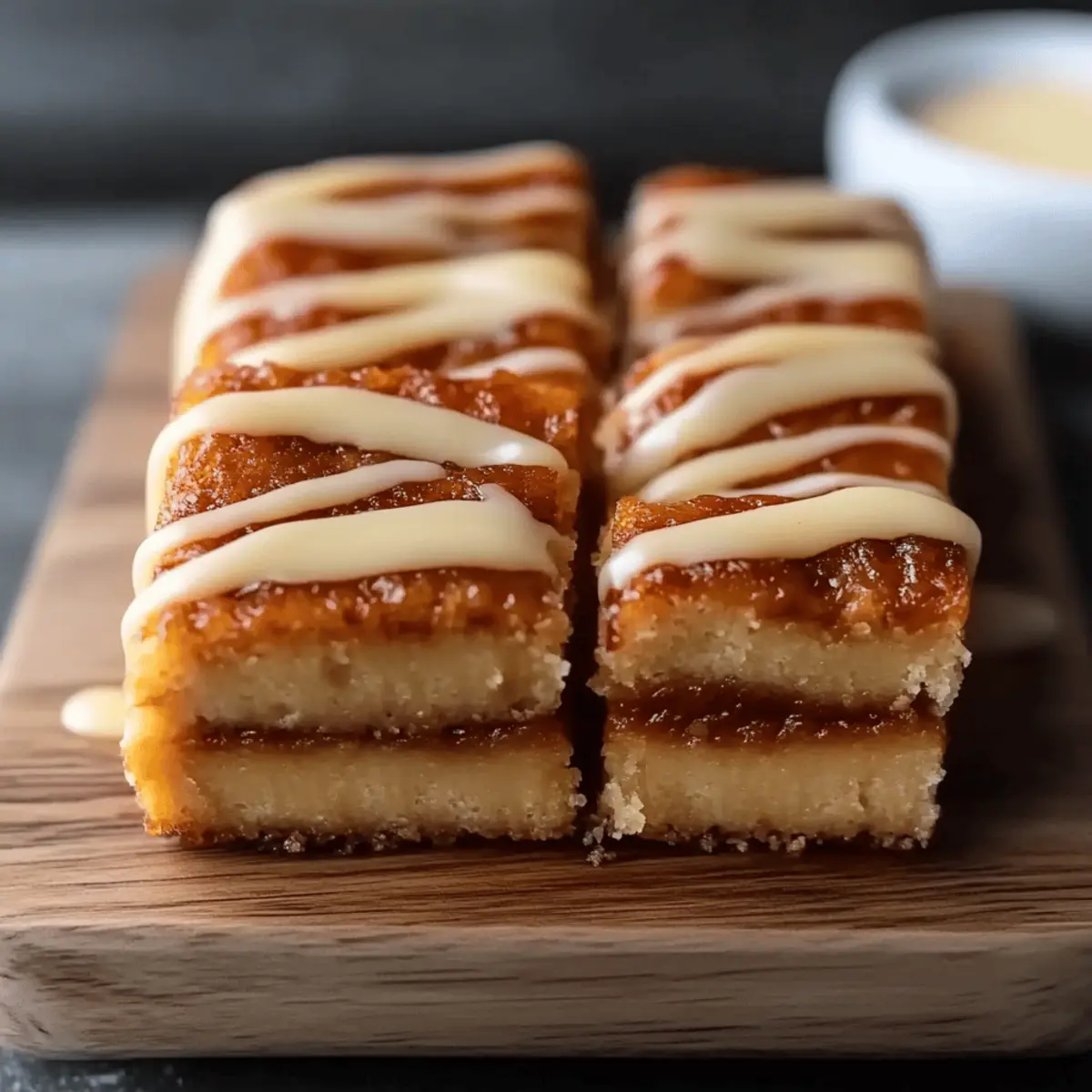 Cinnamon Roll Blondies