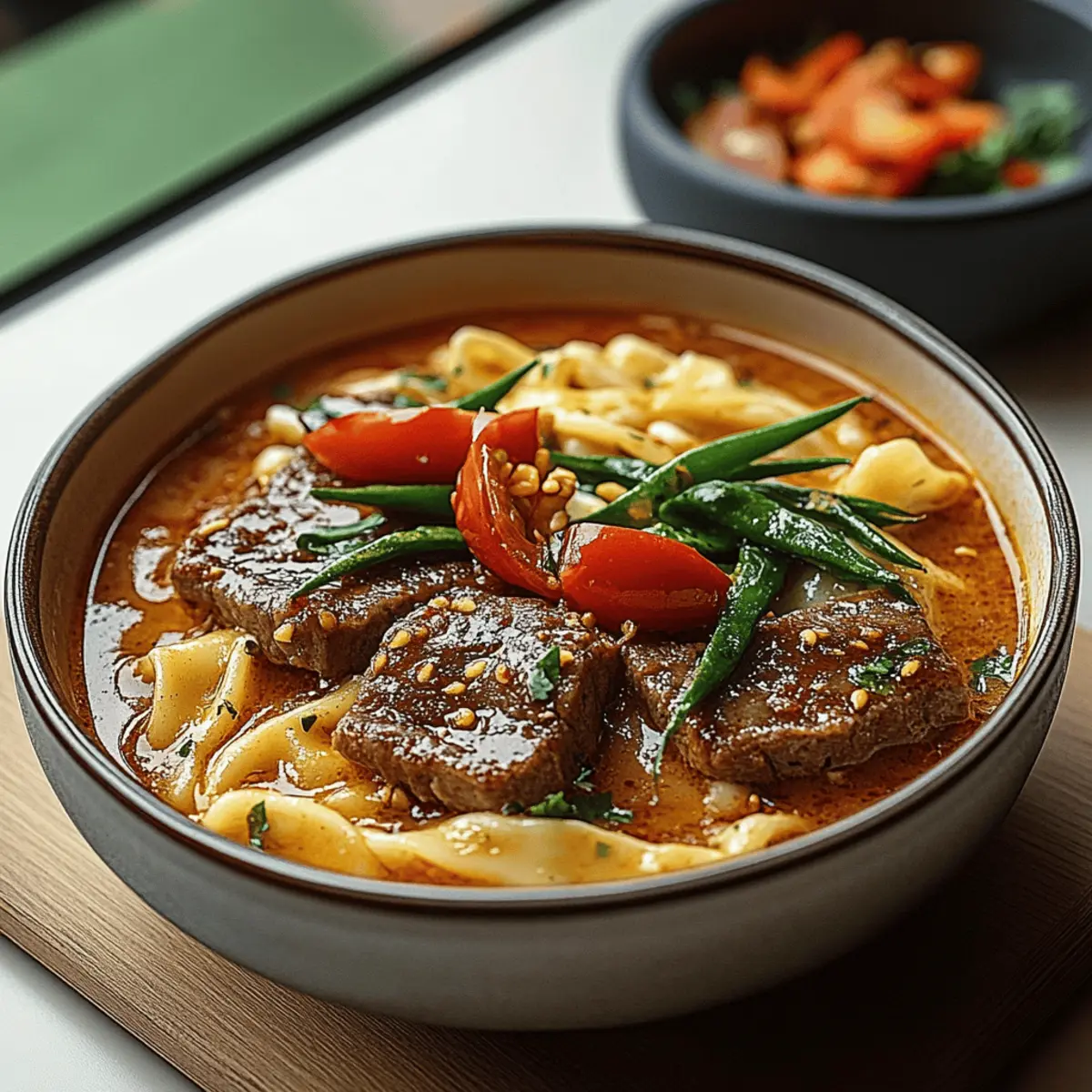 Satay Beef Noodle Soup