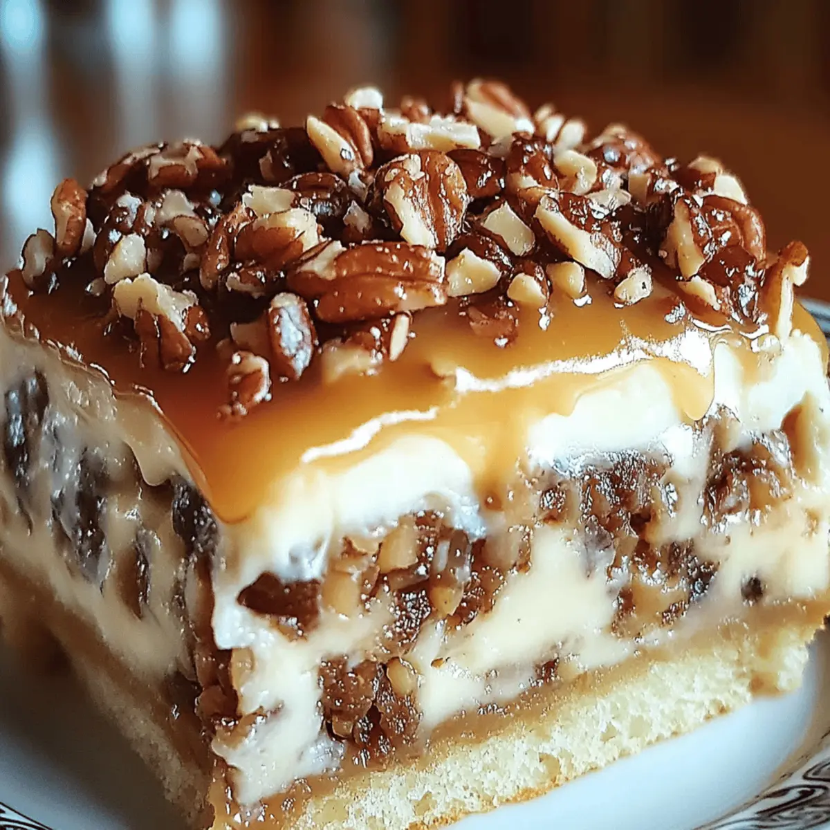 Butter Pecan Praline Poke Cake