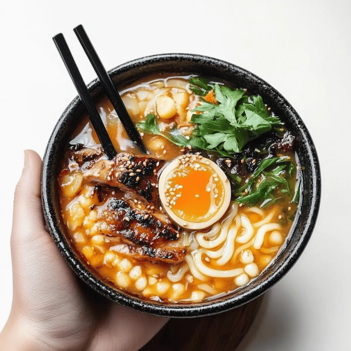 Healthy Miso Ramen with Chicken