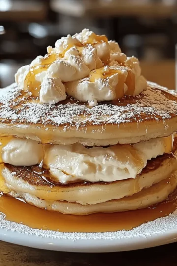 Sweet Coconut Cream Pancakes