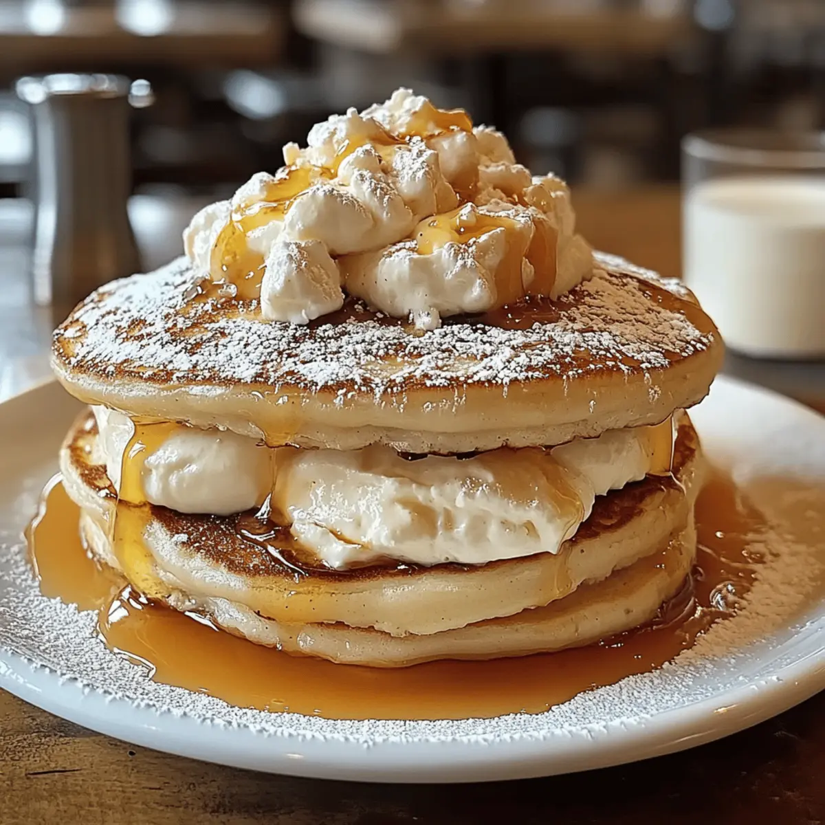 Sweet Coconut Cream Pancakes