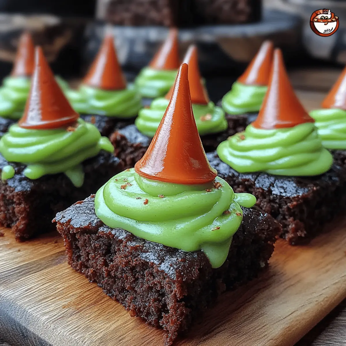 Wicked Witch Hat Brownies