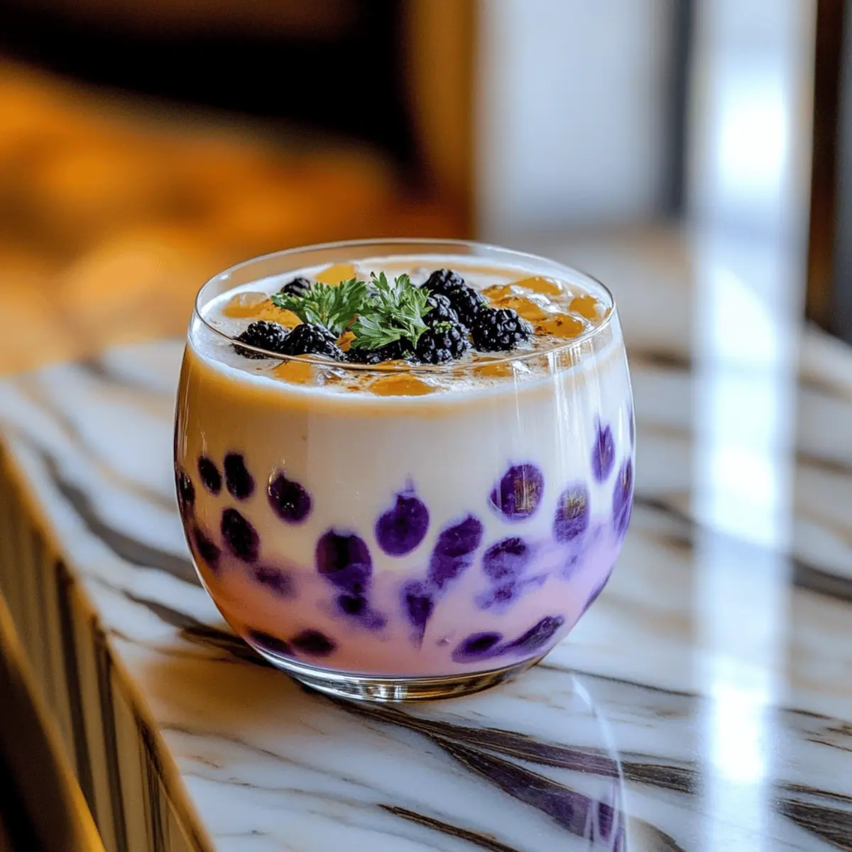 Bat Wing Bubble Tea Mocktail
