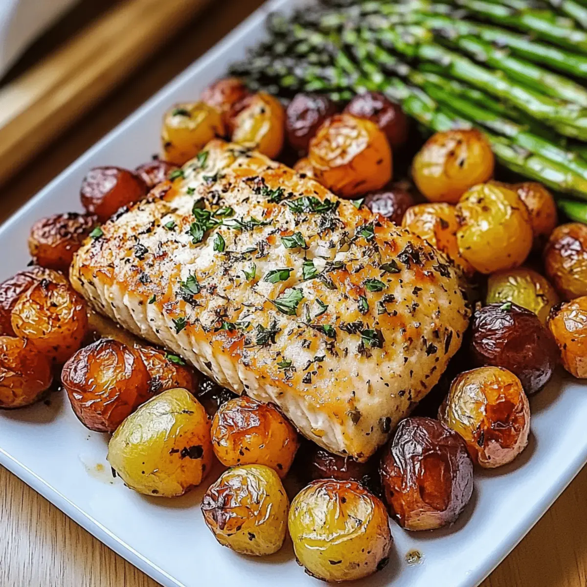 Sheetpan Salmon and Potatoes With Veggies