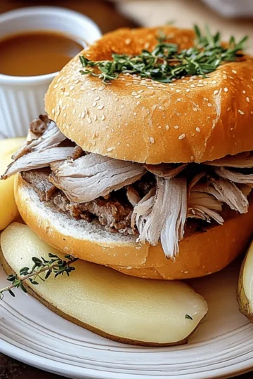 Savory Roasted French Dip Sandwich