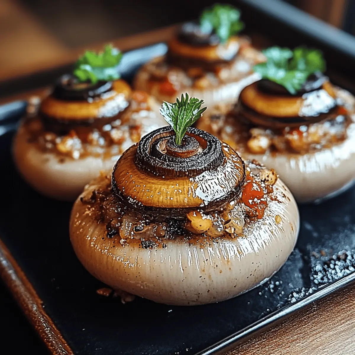 Stuffed Mushroom Eyeballs