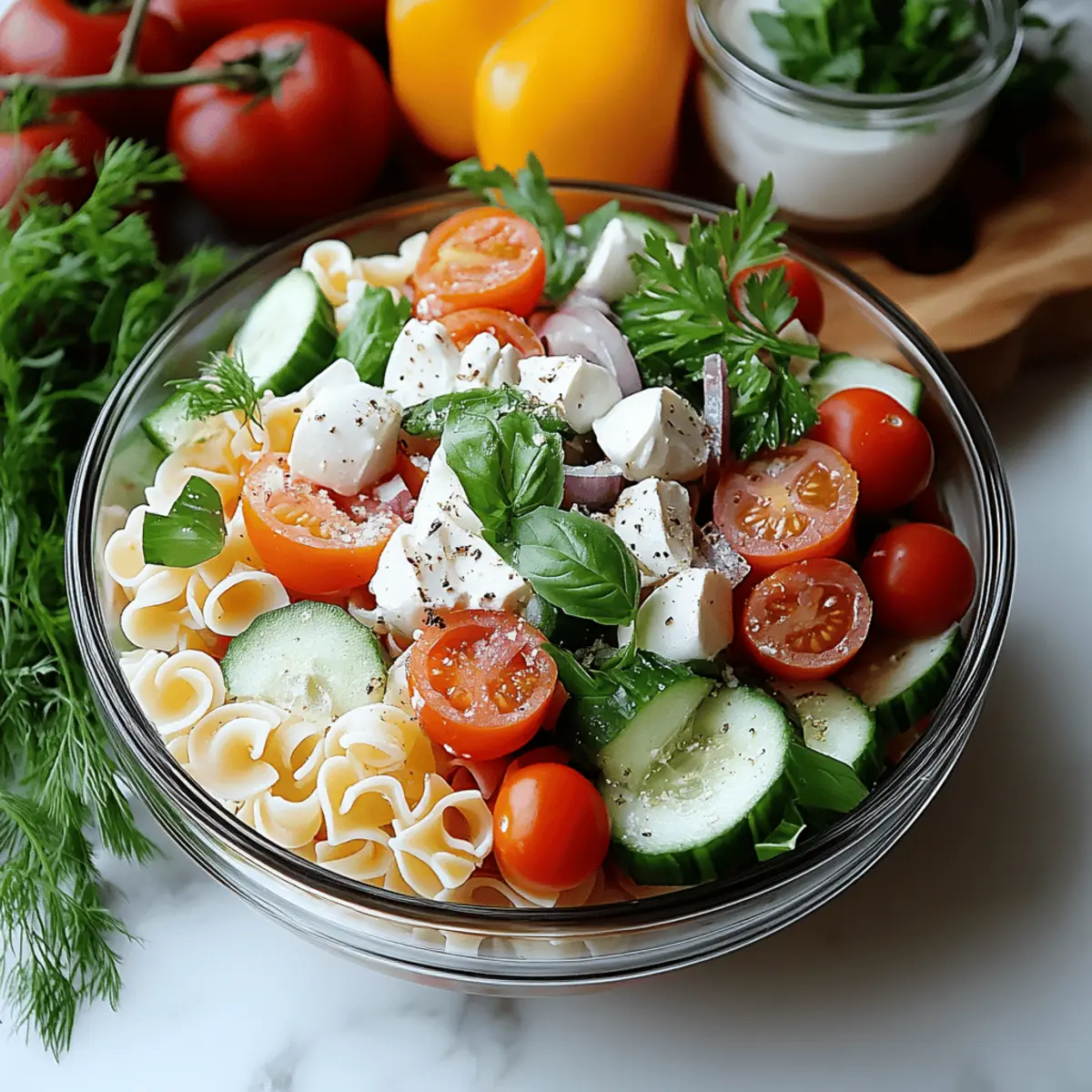 Layered Pasta Salad