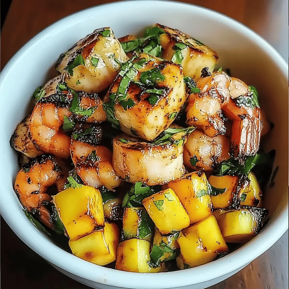 Shrimp Avocado Mango Bowls