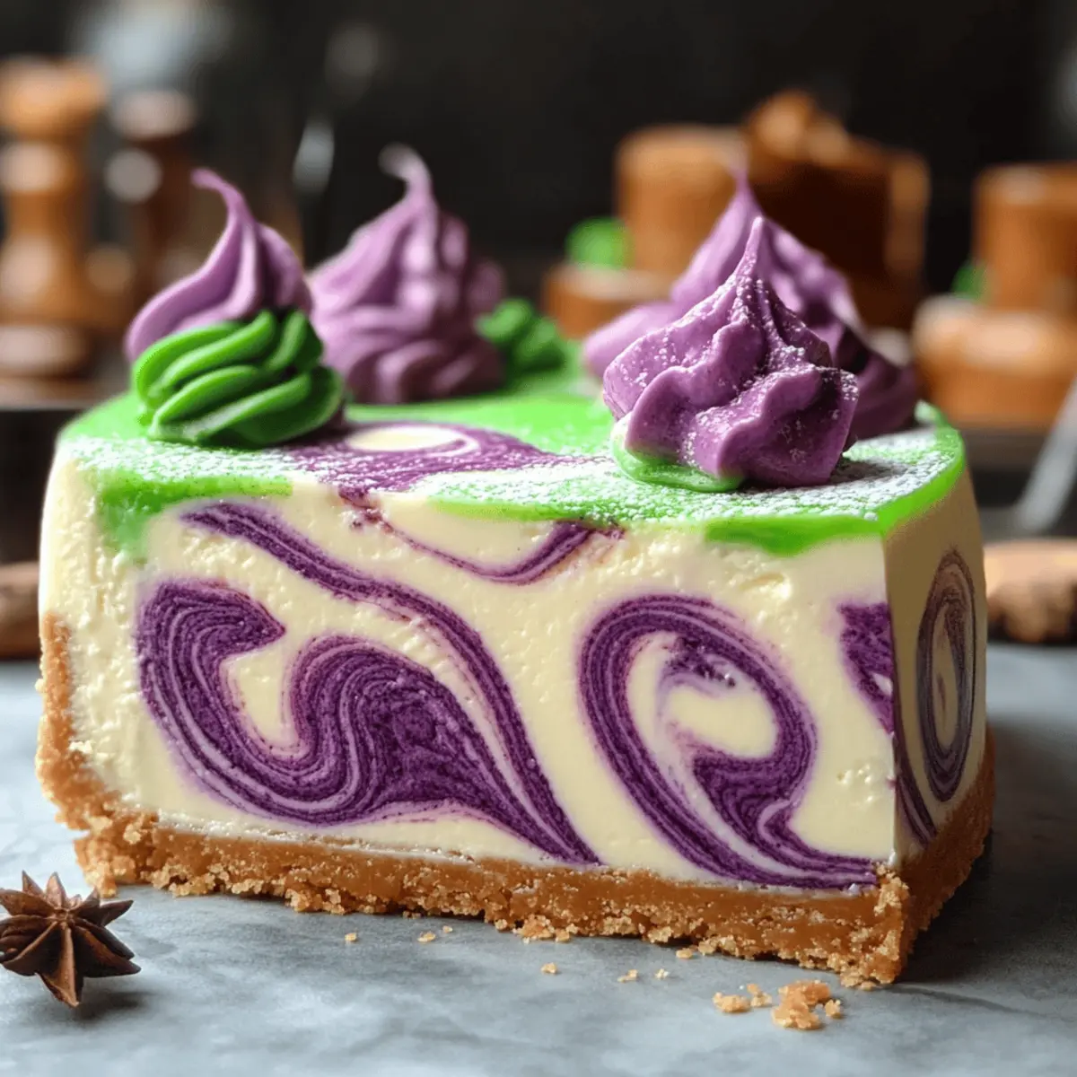 Polyjuice Potion Swirl Cheesecake