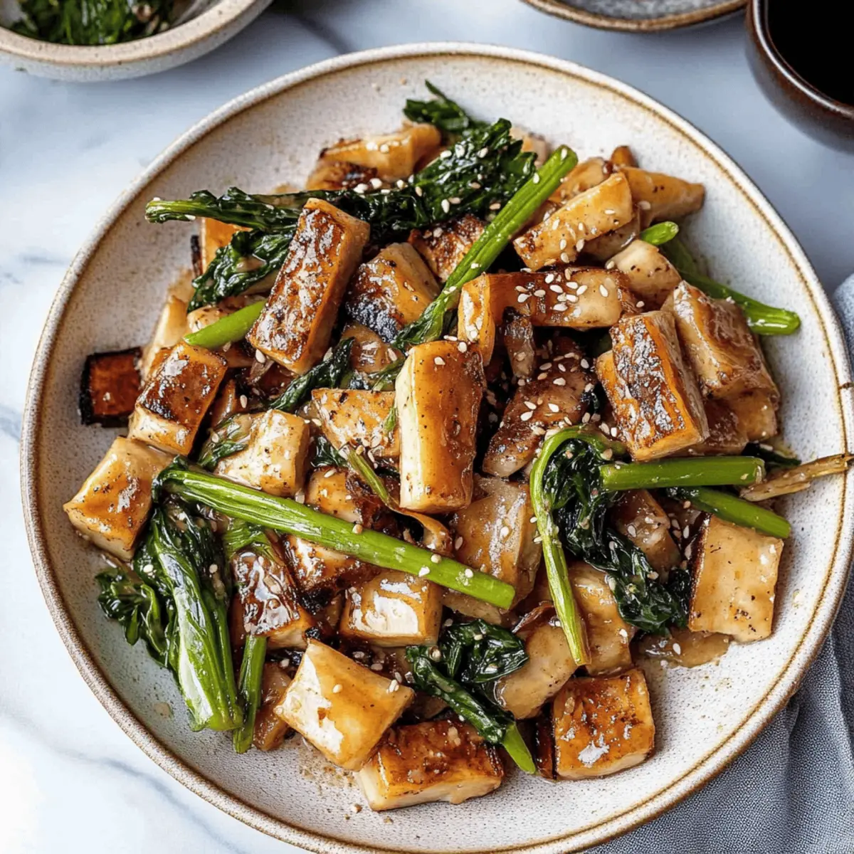 Tofu and Mushroom Stir Fry