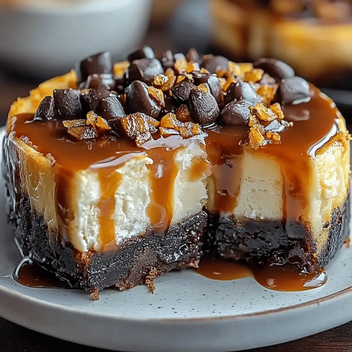 Caramel Brownie Cheesecake