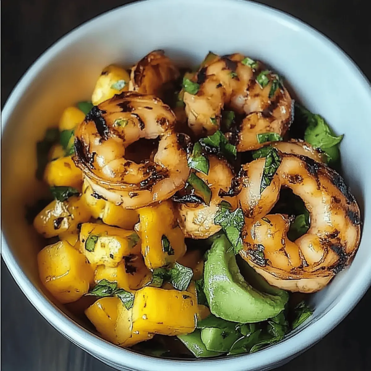 Shrimp Avocado Mango Bowls