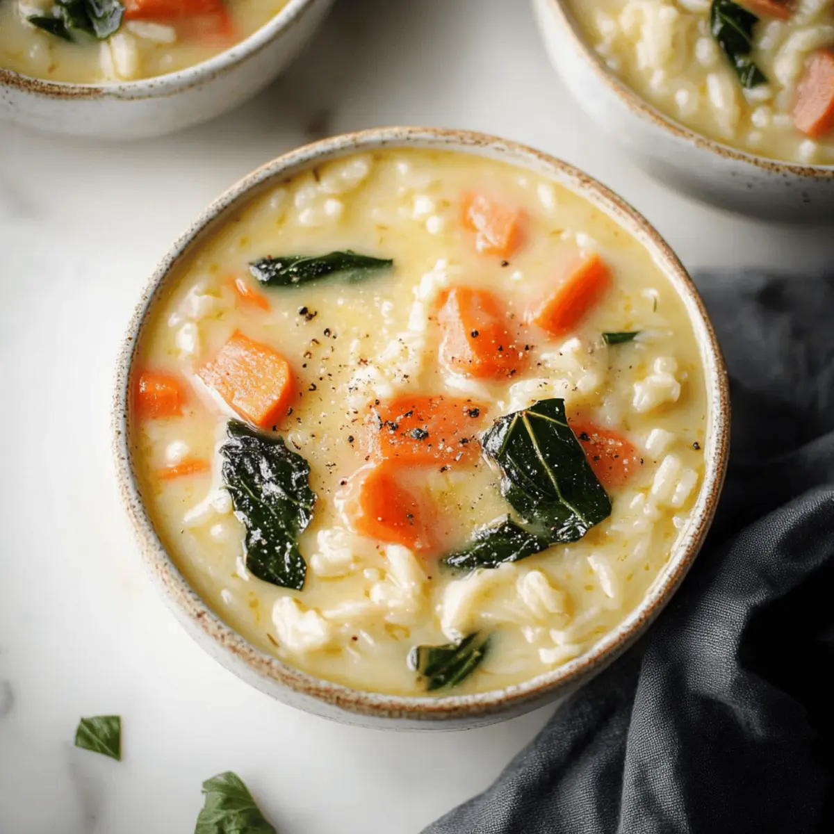 Creamy Turkey Orzo Soup