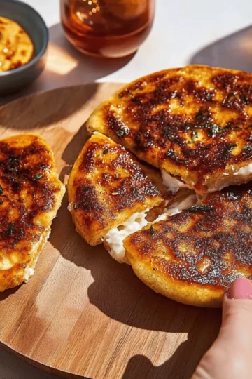 Chili Crisp Cottage Cheese Flatbreads