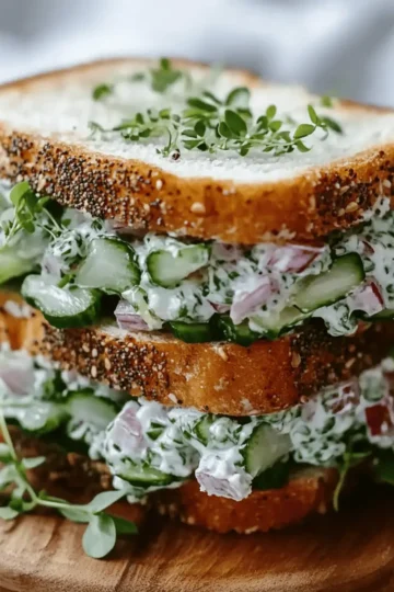 Cucumber Salad Sandwiches