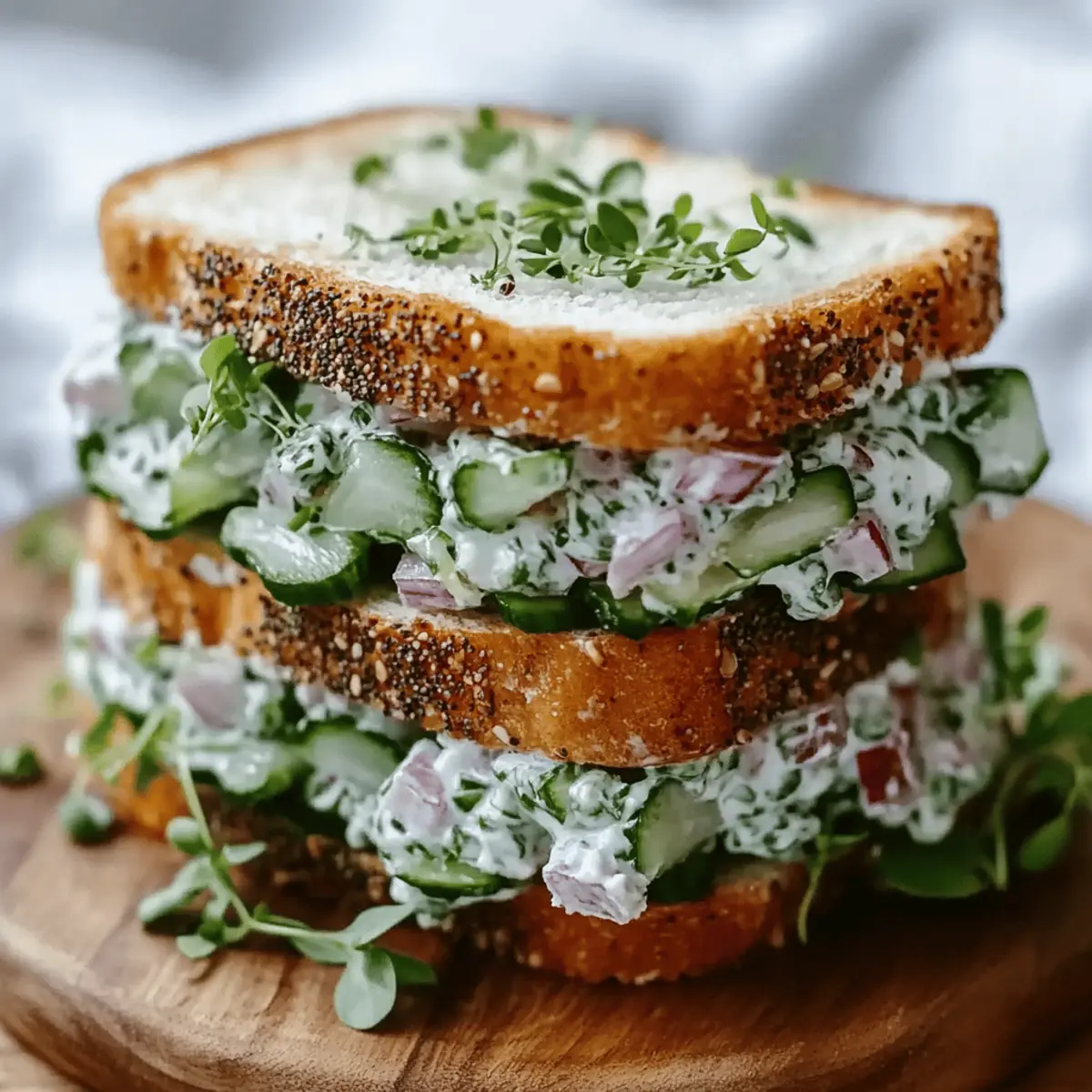Cucumber Salad Sandwiches
