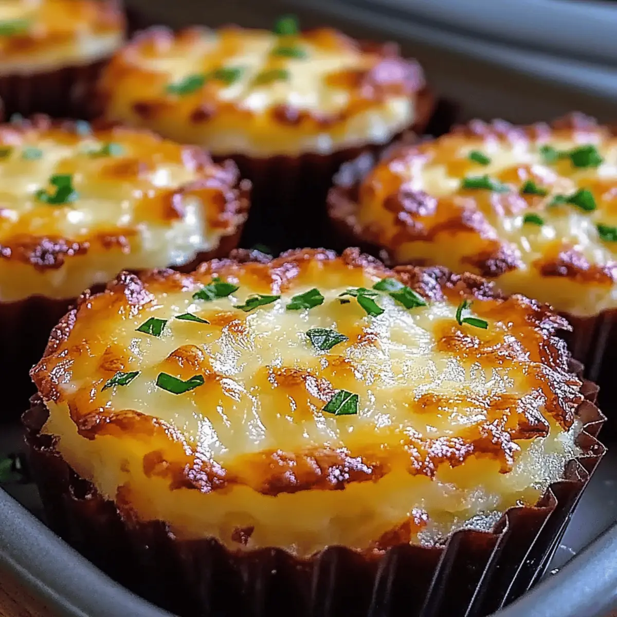 Cheesy Mashed Potato Muffins