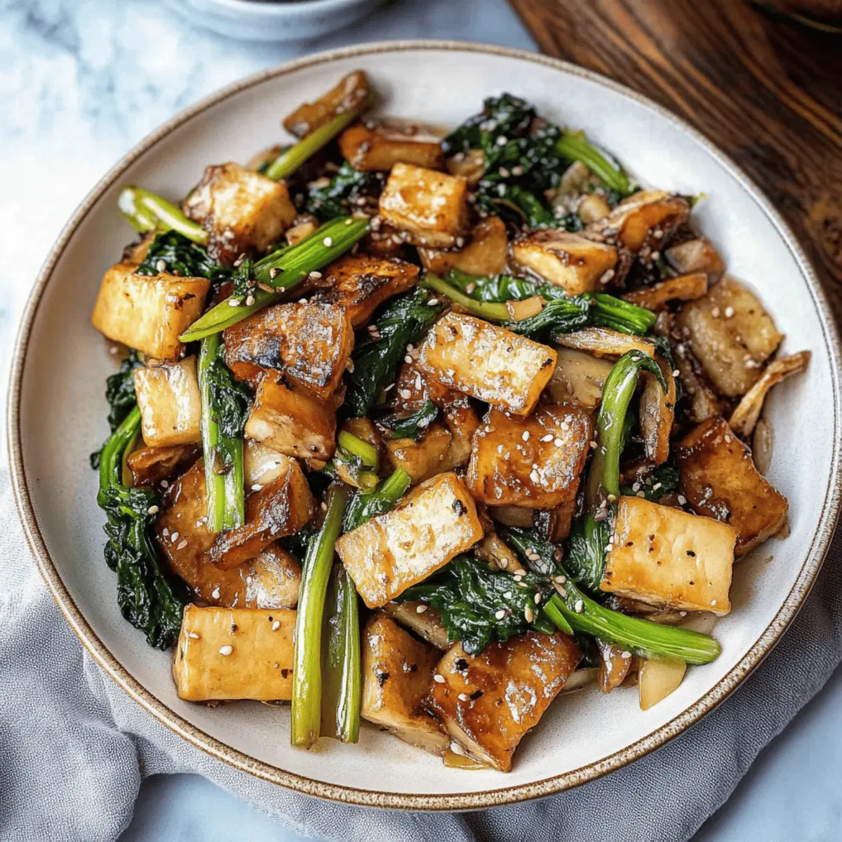 Tofu and Mushroom Stir Fry
