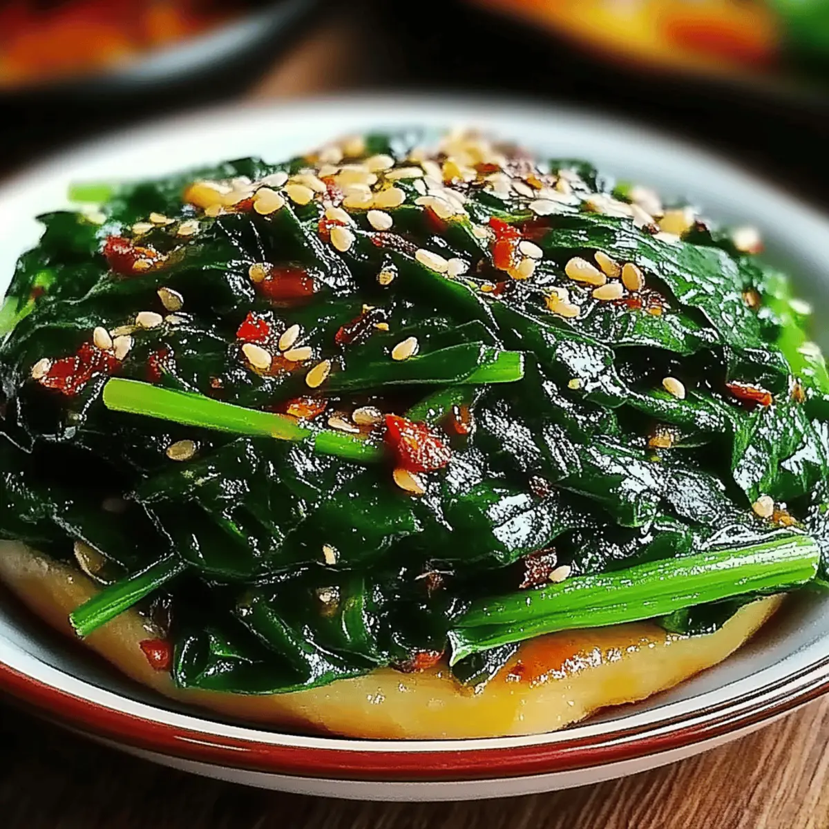 Korean Spinach Salad