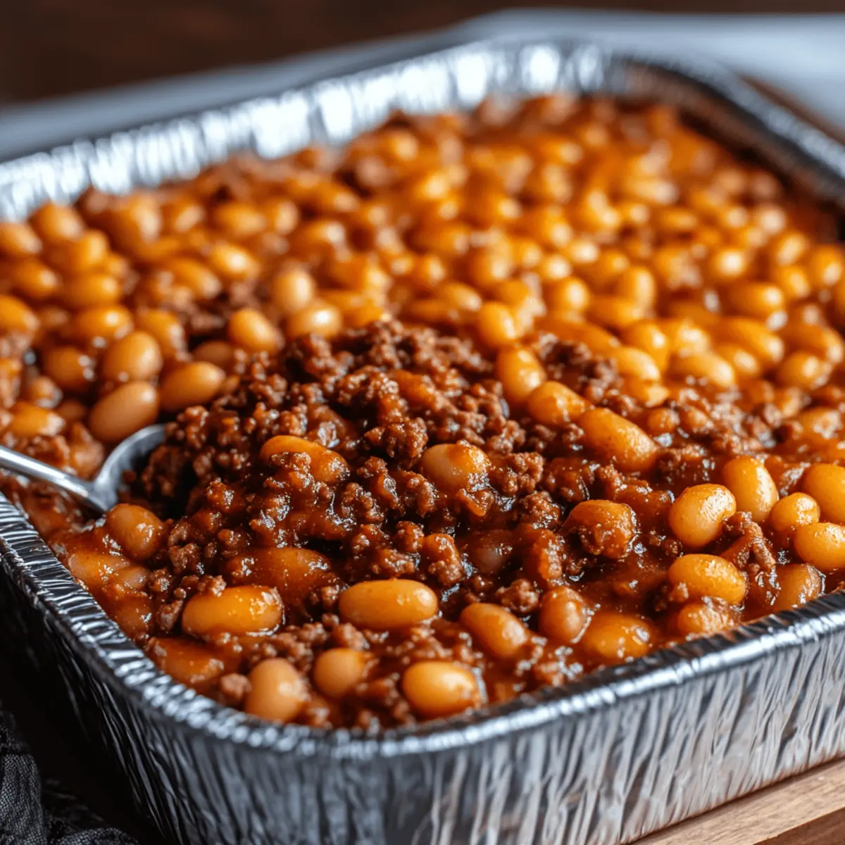 Baked Beans & Ground Beef Casserole
