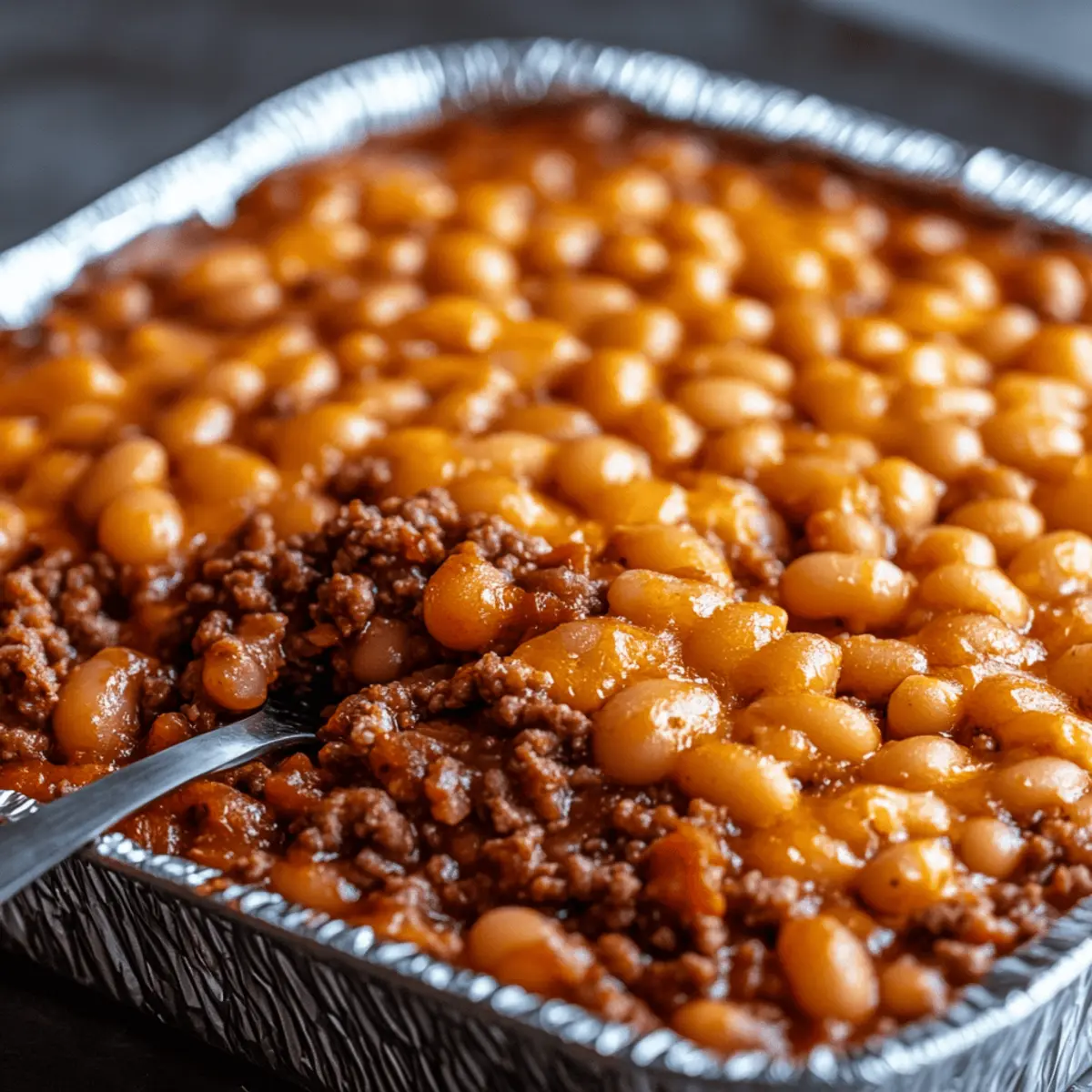Baked Beans & Ground Beef Casserole