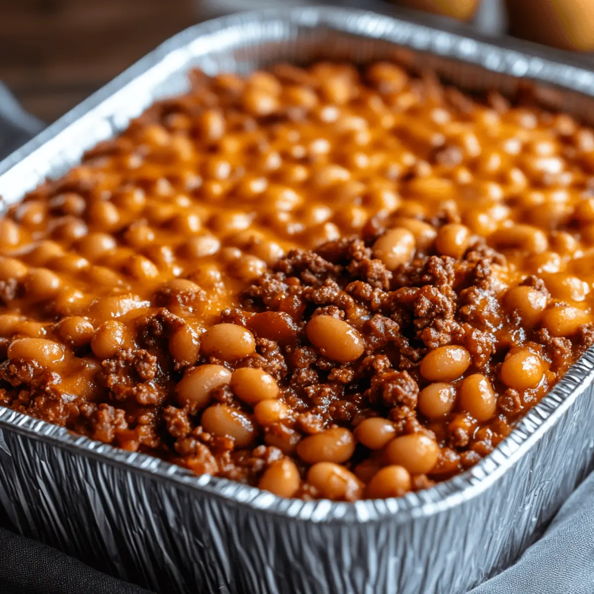 Baked Beans & Ground Beef Casserole
