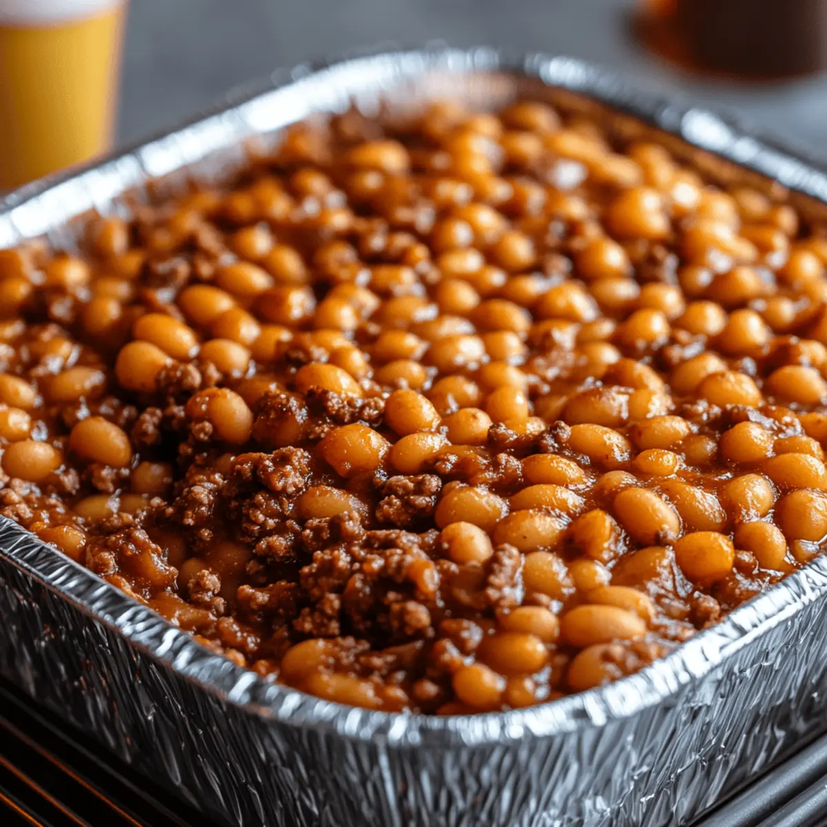Baked Beans & Ground Beef Casserole