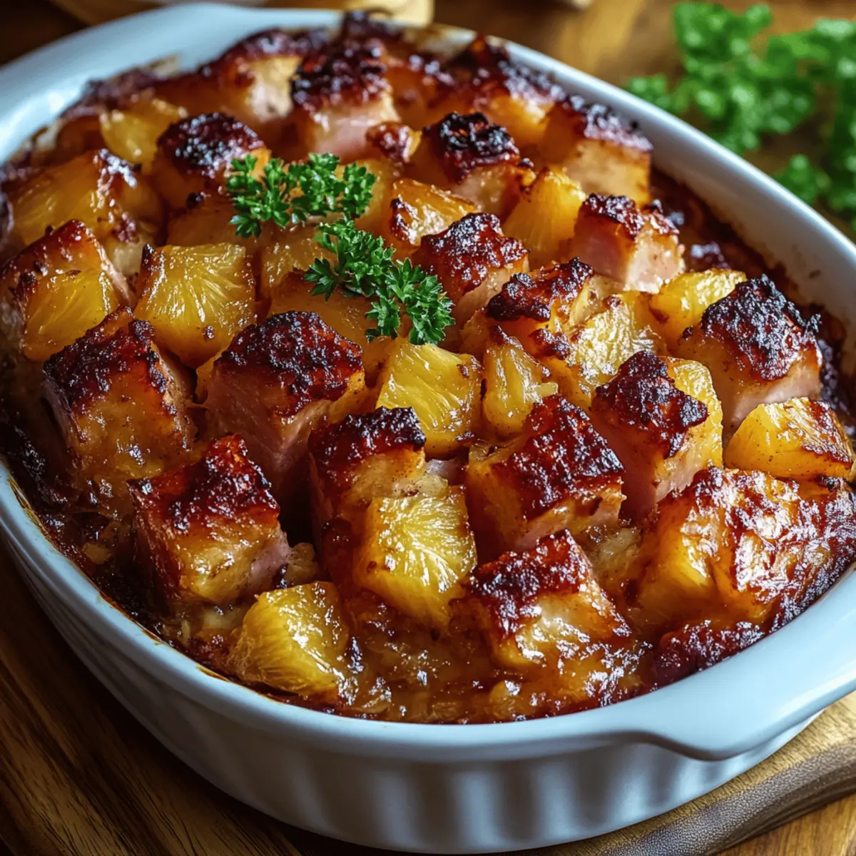 Brown Sugar Pineapple Ham Bake