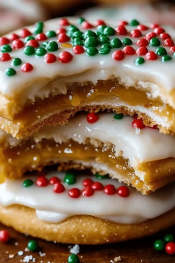 Caramel Ritz Cracker Christmas Cookies