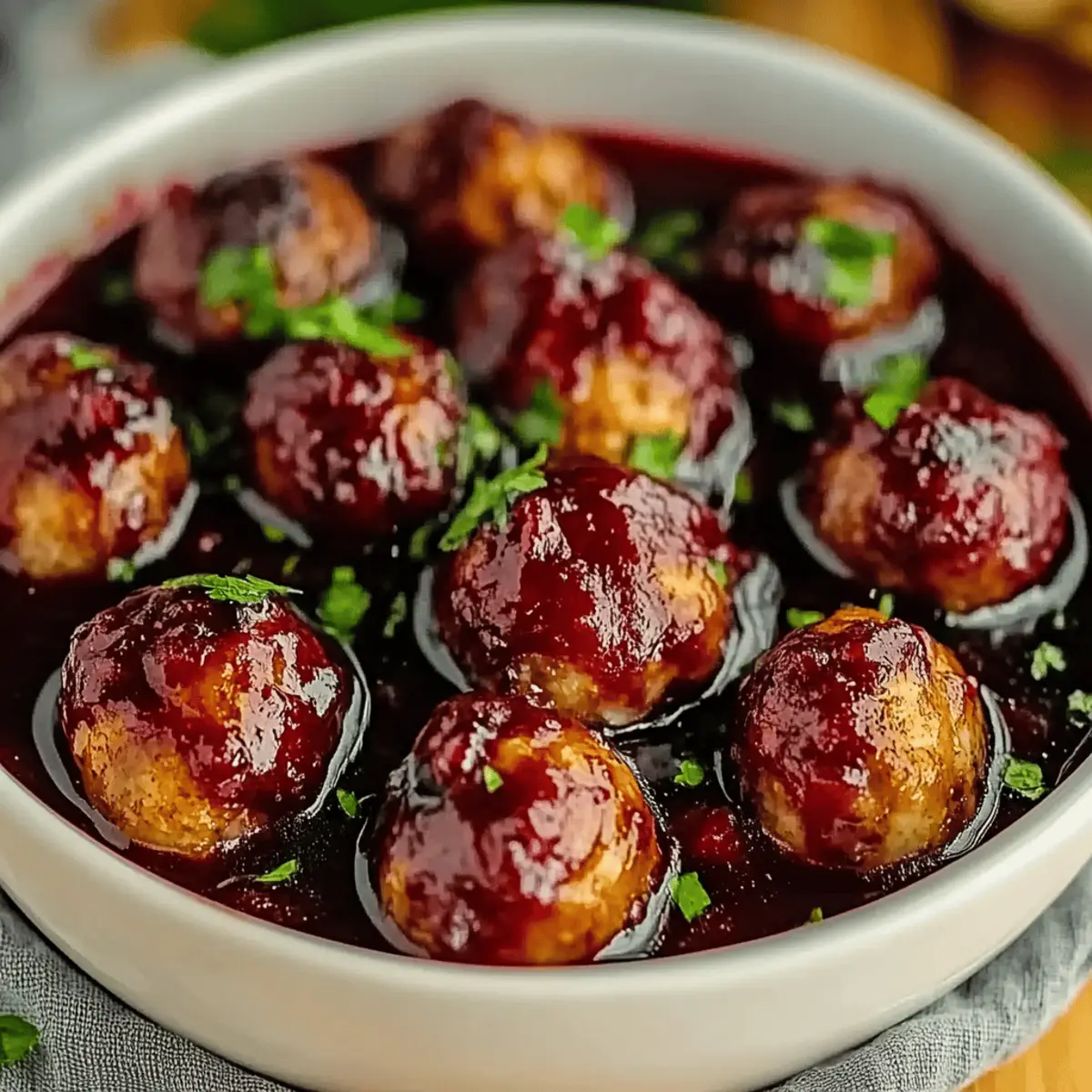 Christmas Cranberry Meatballs