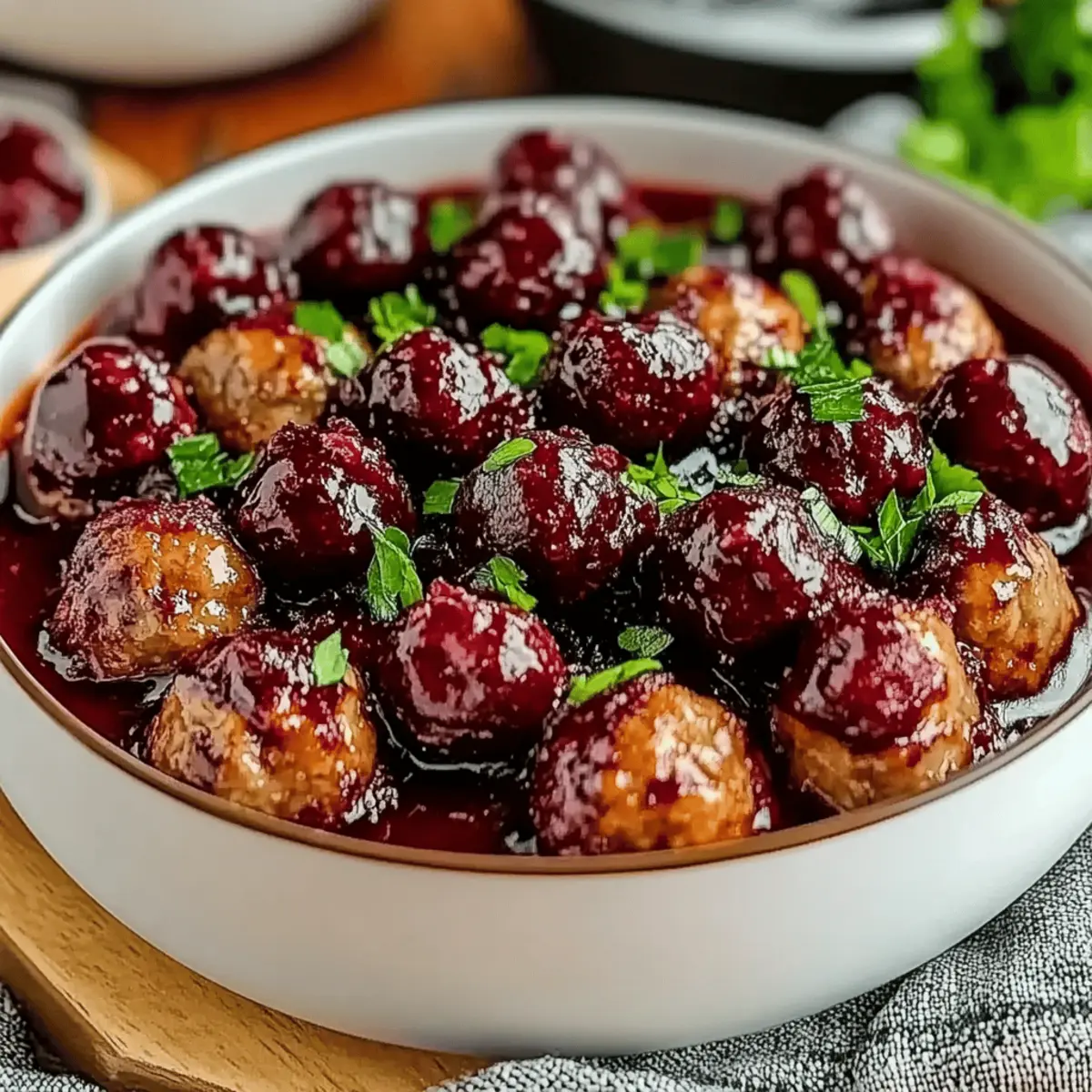 Christmas Cranberry Meatballs