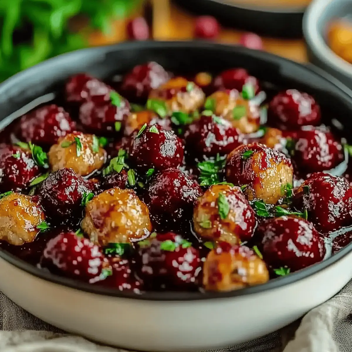 Christmas Cranberry Meatballs