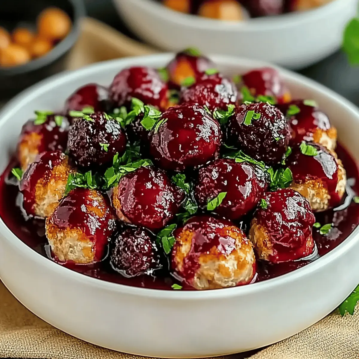 Christmas Cranberry Meatballs