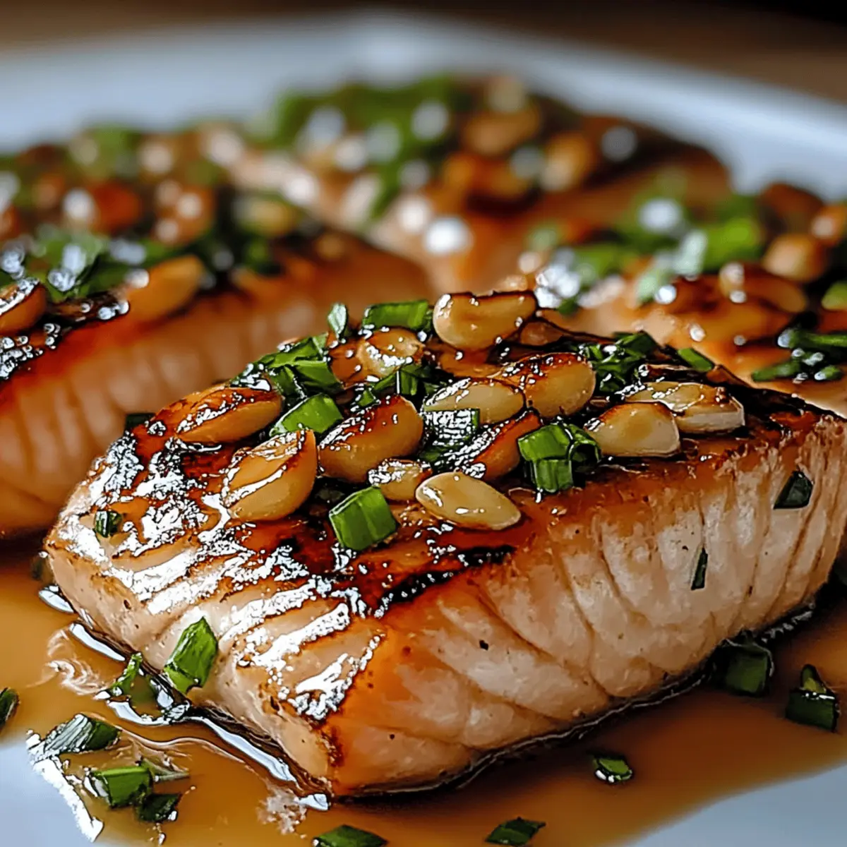 Crispy Honey Garlic Glazed Salmon