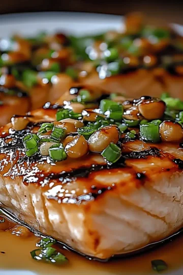 Crispy Honey Garlic Glazed Salmon