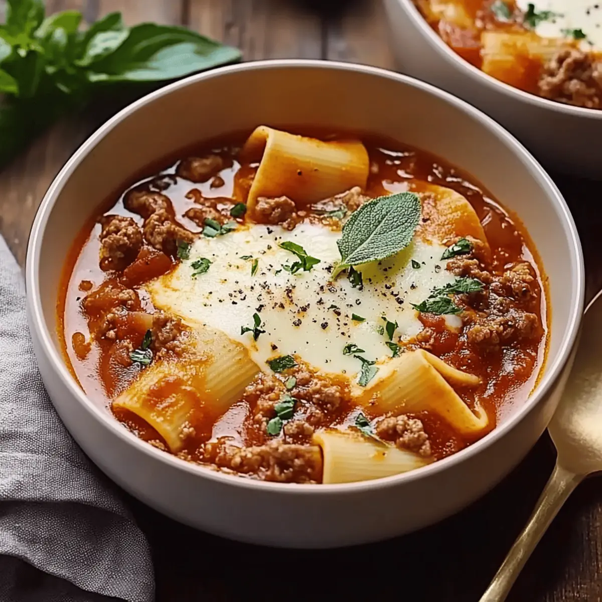 Crockpot Lasagna Soup