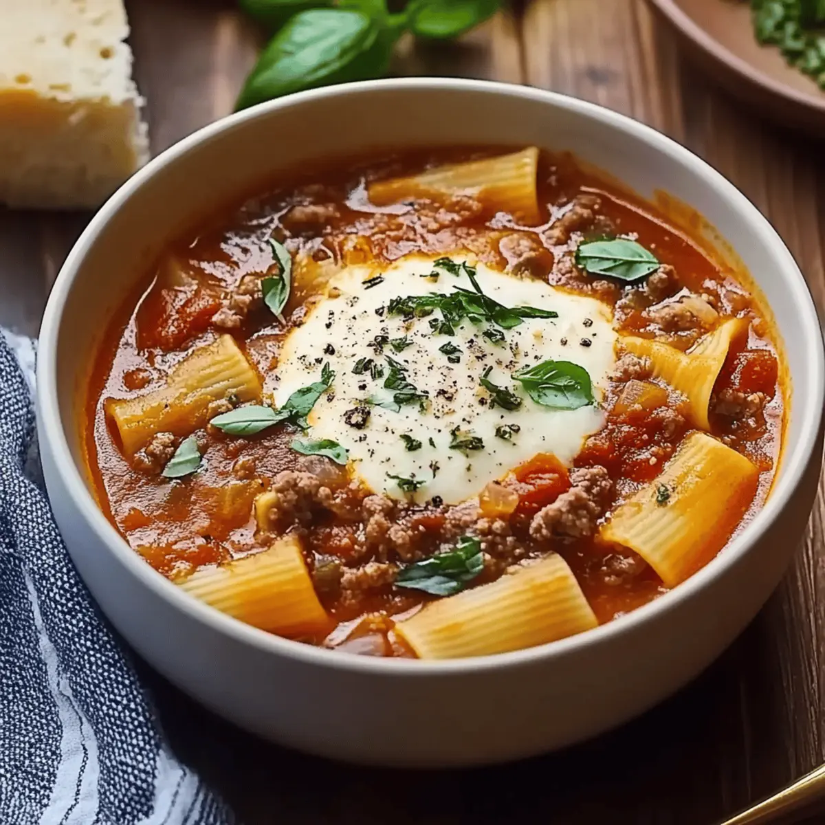 Crockpot Lasagna Soup