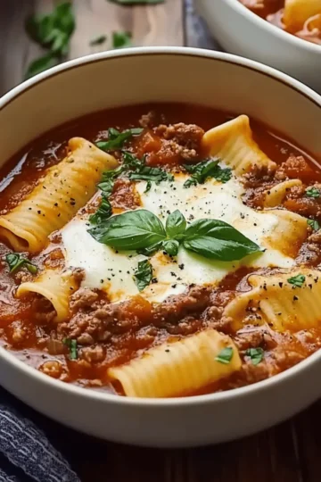 Crockpot Lasagna Soup