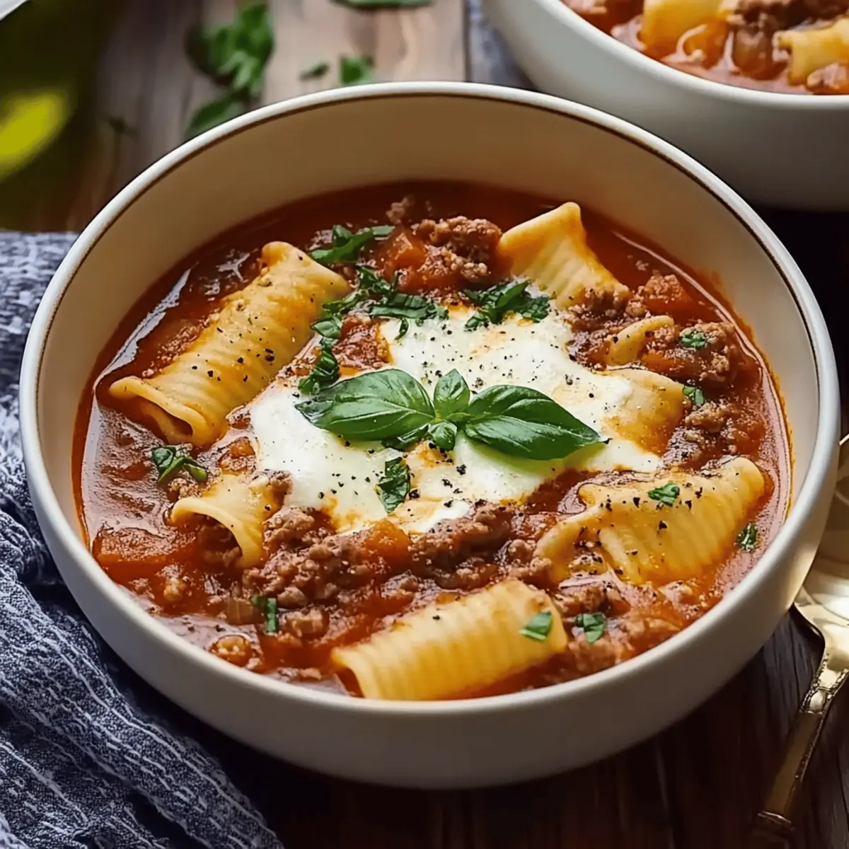 Crockpot Lasagna Soup
