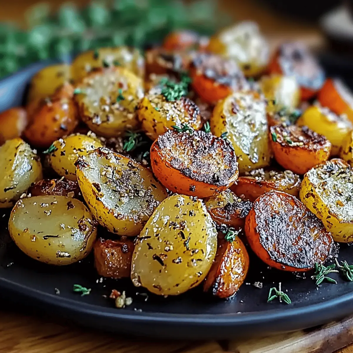 Garlic Herb Roasted Potatoes Carrots Zucchini
