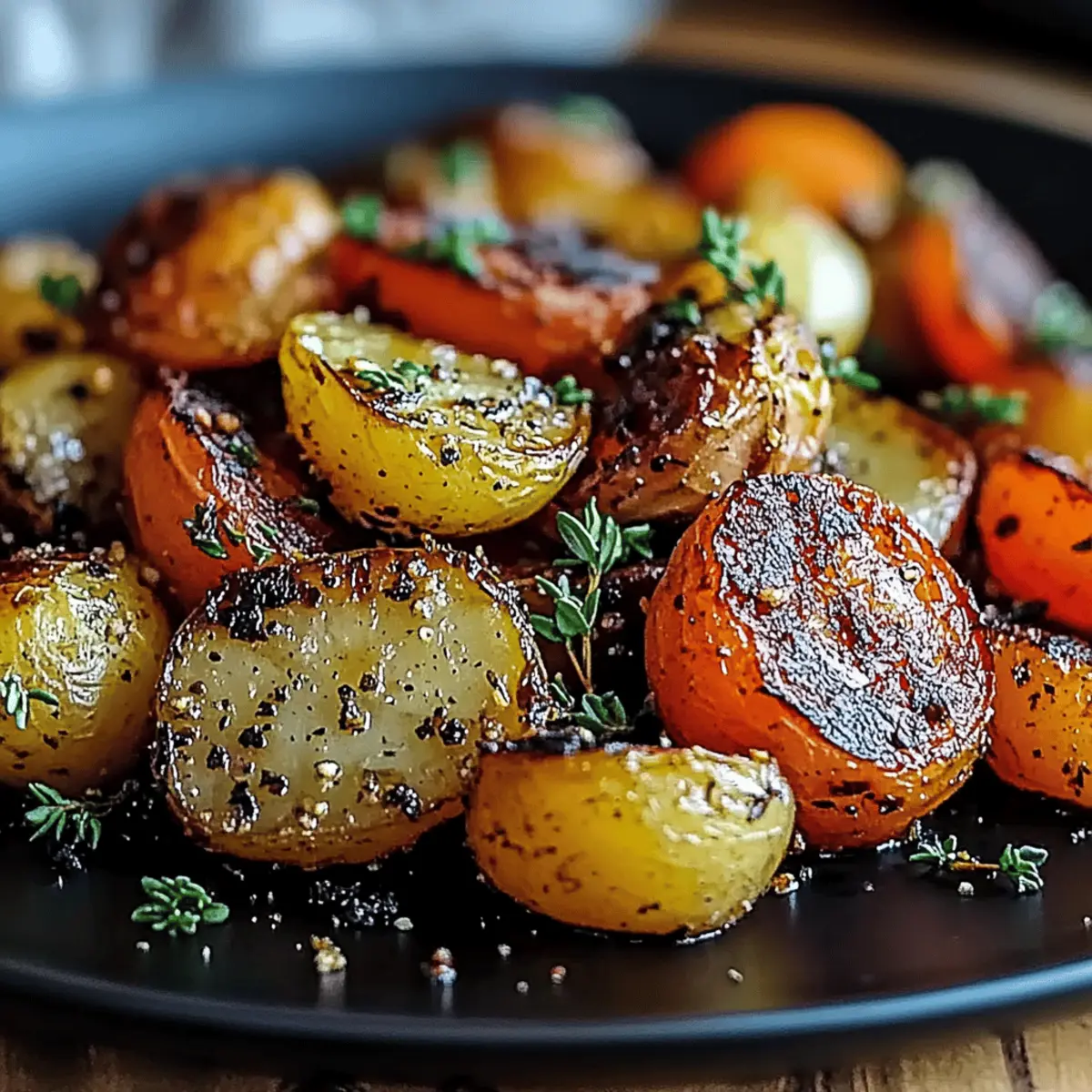 Garlic Herb Roasted Potatoes Carrots Zucchini